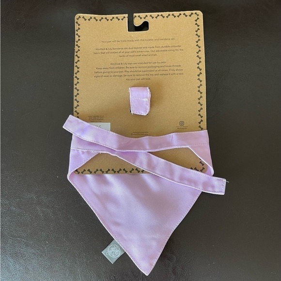 Winifred & Lily Happy Purr day cat bandanna and bow set  new feline fur kitty - Picture 2 of 14